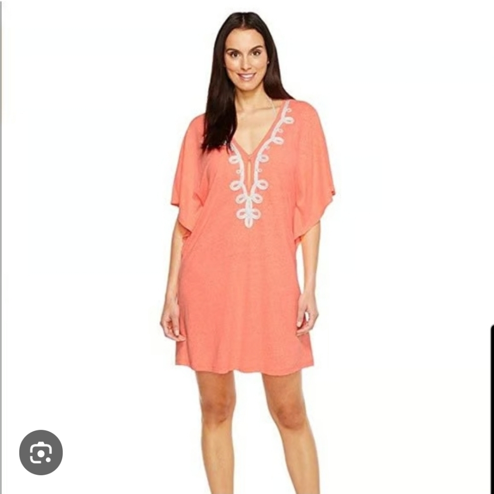 Lilly Pulitzer Balleta Coral Swim Coverup XL
